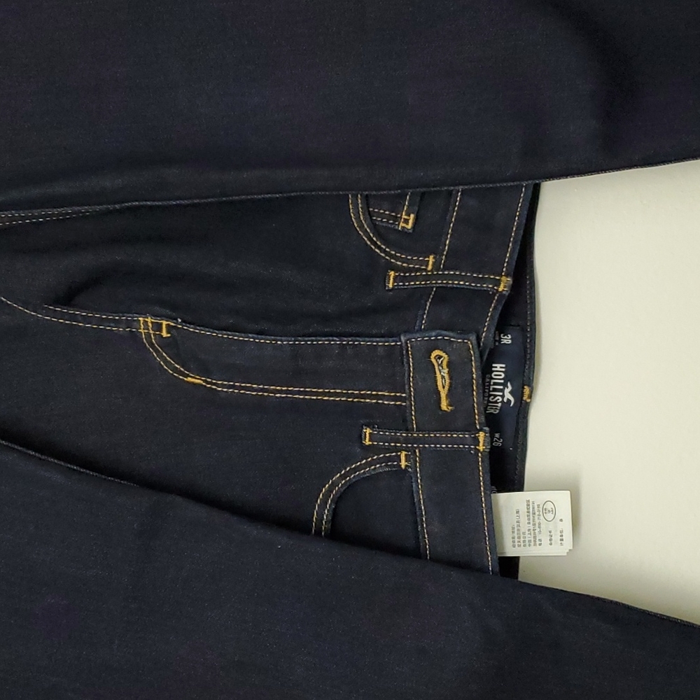 Hollister Dark Blue High Wasited Skinny Jeans